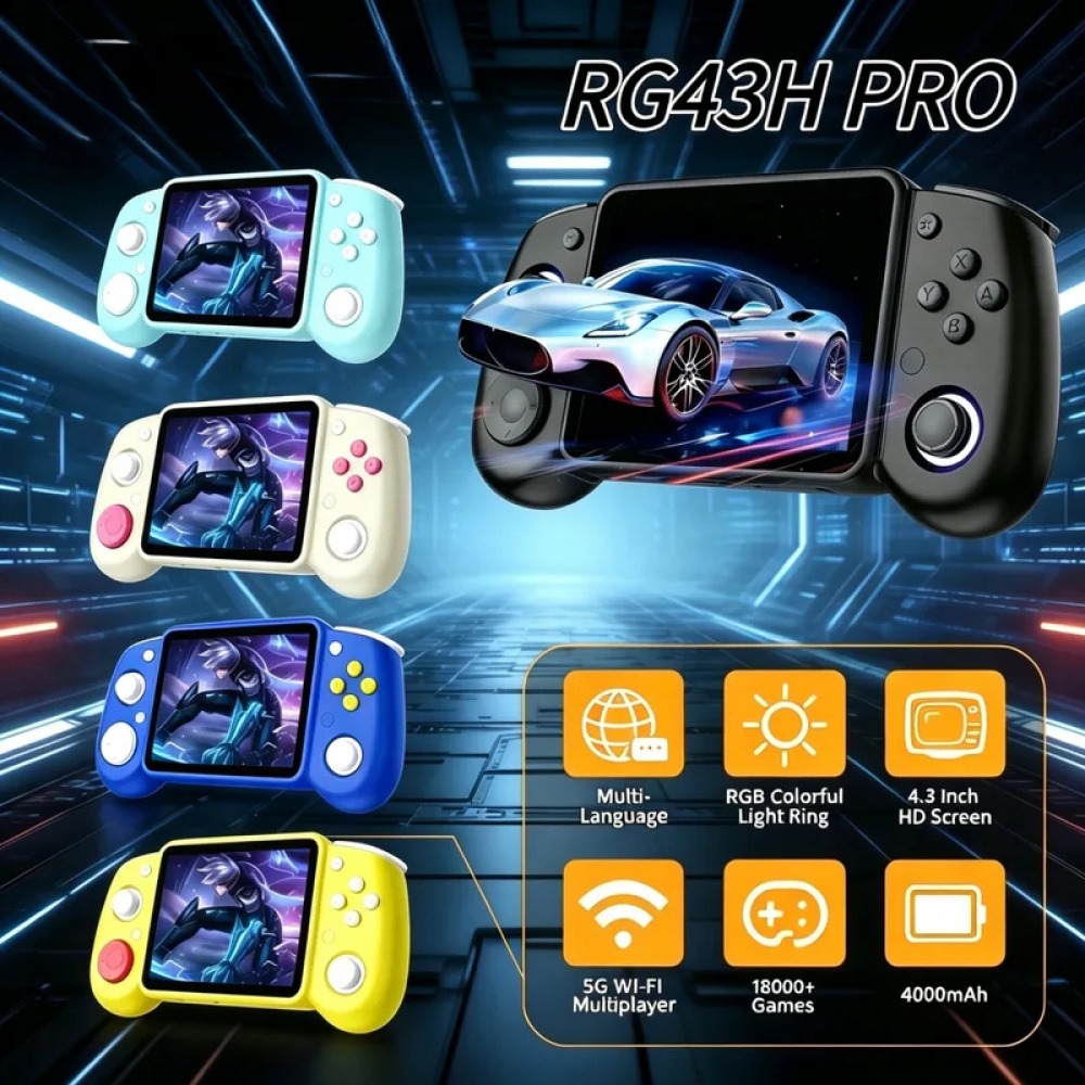 Retro Gaming Handheld - Console de jeu portable rétro RG43H