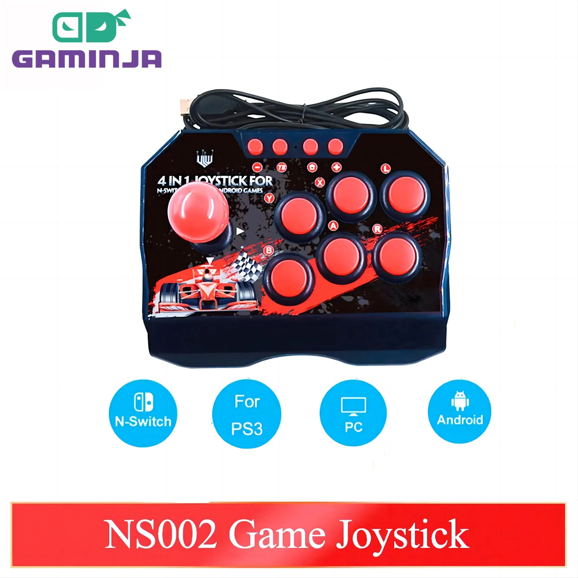 Retro Gaming Raspberry Pi 4 - GAMINJA NS002 4 En 1 Rétro