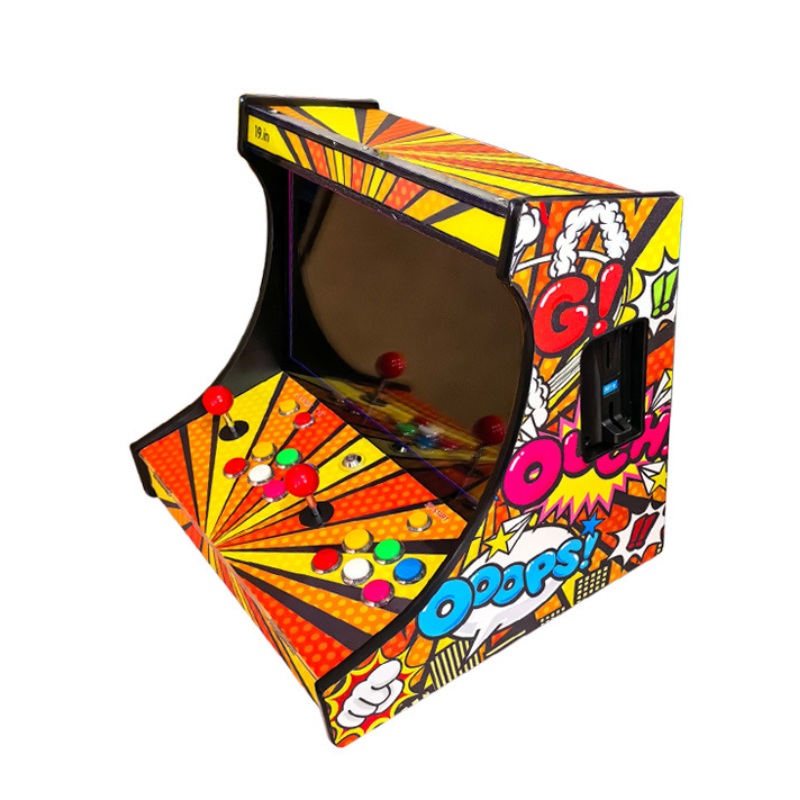 Retro Gaming Cabinet - Borne d'arcade LCD 19 pouces, machine